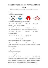 广东省东莞市部分学校2023-2024学年八年级上学期期末数学试题