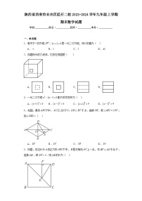 陕西省西安市未央区经开二校2023-2024学年九年级上学期期末数学试题