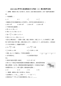 2023-2024学年江西省南昌市七年级（上）期末数学试卷-普通用卷