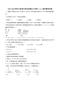 2023-2024学年山东省日照市东港区七年级（上）期末数学试卷