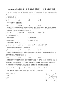 2023-2024学年浙江省宁波市余姚市七年级（上）期末数学试卷-普通用卷