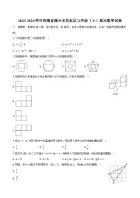 2023-2024学年河南省商丘市民权县九年级（上）期末数学试卷-普通用卷