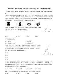 2023-2024学年山西省吕梁市孝义市八年级（上）期末数学试卷（含解析）