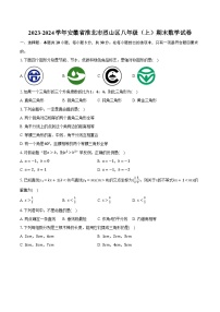 2023-2024学年安徽省淮北市烈山区八年级（上）期末数学试卷（含解析）