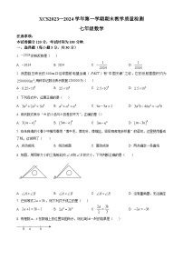 河南省许昌市2023-2024学年七年级上学期期末数学试题（原卷+解析）