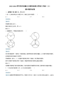 20，贵州省遵义市绥阳县2023-2024学年八年级上学期期中数学试题