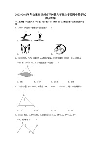 2023-2024学年山东省滨州市博兴县八年级上学期期中数学试题及答案