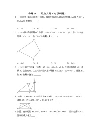 2024年中考数学专题训练 专题06 四点共圆（专项训练）（原卷版+解析）