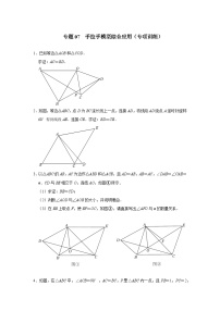 2024年中考数学专题训练 专题07 手拉手模型综合应用（专项训练）（原卷版+解析）