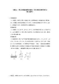 2024年中考数学专题训练 专题12  两之间线段最短求最值（四大类型含将军饮马）（能力提升）（原卷版+解析）