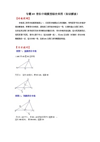 2024年中考数学专题训练 专题09 倍长中线模型综合应用（知识解读）