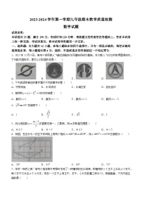 山东省德州市宁津县2023-2024学年九年级上学期期末数学试题