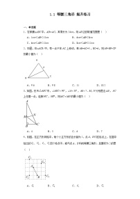 北师大版八年级下册1 等腰三角形当堂检测题