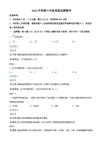 22，河南省驻马店市驿城区树人学校2023-2024学年八年级上学期期末数学试题