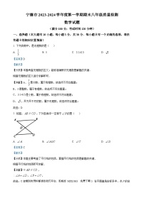 32，福建省宁德市2023-2024学年八年级上学期期末数学试题