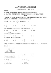 广西壮族自治区贵港市平南县2023-2024学年八年级上学期期末数学试题