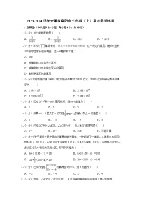 安徽省阜阳市2023_2024学年七年级上学期期末数学试题