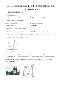 吉林省长春市东北师范大学附属实验学校2022-2023学年九年级上学期期末数学试题（原卷+解析）