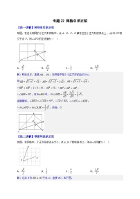 专题22 网格中求正弦-【微专题】2022-2023学年九年级数学下册常考点微专题提分精练（人教版）