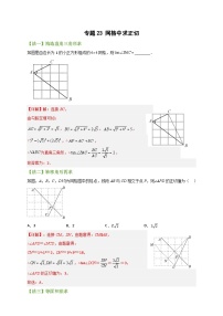 专题23 网格中求正切-【微专题】2022-2023学年九年级数学下册常考点微专题提分精练（人教版）