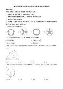 浙江省台州市椒江区书生中学2023-2024学年九年级上学期期末数学试题（原卷+解析）