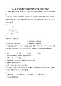 数学七年级下册第12章 证明12.1 定义与命题优秀巩固练习