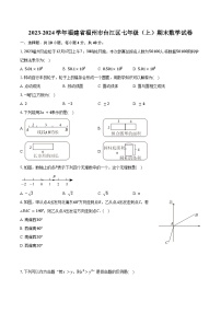 2023-2024学年福建省福州市台江区七年级（上）期末数学试卷（含解析）