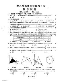 安徽省六安市皋城中学2023_2024学年九年级下学期2月份月考数学卷