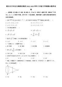 重庆市开州区开州区文峰初级中学2022-2023学年八年级下学期期末数学试题（原卷版+解析版）