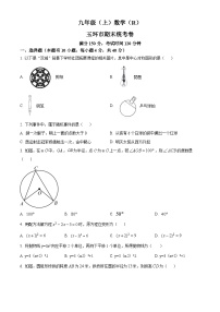 浙江省台州市玉环市2022-2023学年九年级上学期期末数学试题+（原卷版+解析版）