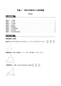 专题6.7 相似三角形的八大经典模型-2023-2024学年九年级数学下册举一反三系列（苏科版）