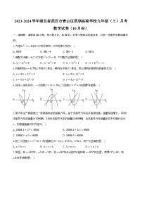 2023-2024学年湖北省武汉市青山区武钢实验学校九年级（上）月考数学试卷（10月份）（含解析）