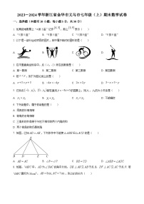 浙江省金华市义乌市2023-2024学年七年级上学期期末数学试题（原卷版+解析版）