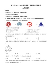 陕西省西安市阎良区2023-2024学年九年级上学期期末数学试题（原卷版+解析版）