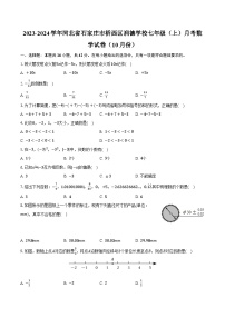 2023-2024学年河北省石家庄市桥西区润德学校七年级（上）月考数学试卷（10月份）(含解析）