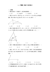 数学北师大版1 等腰三角形综合训练题