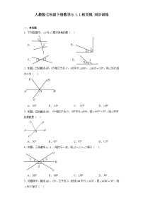 数学七年级下册5.1.1 相交线课后测评