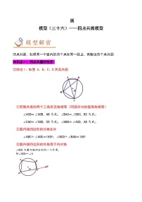 中考数学几何模型专项复习 模型36 圆——四点共圆模型-（原卷版+解析）