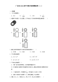 广东省2024届中考数学易错模拟卷（二）