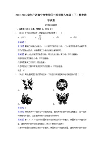 广西南宁市青秀区三美学校2022-2023学年八年级下学期期中数学试卷