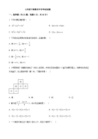 山东省齐河县马集乡中学2023—2024学年下学期开学摸底考试七年级数学试题+