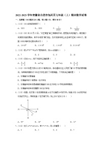 安徽省合肥市包河区2022-2023学年七年级（上）期末数学试卷(沪科版 含答案)