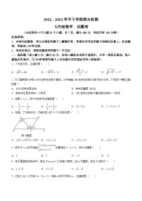 云南省昆明市寻甸回族彝族自治县2022-2023学年七年级下学期期末数学试题