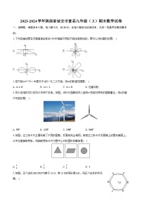 2023-2024学年陕西省延安市富县九年级（上）期末数学试卷（含解析）