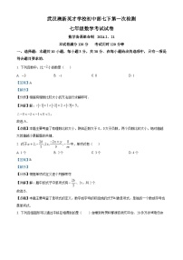 湖北省武汉市洪山区武汉澳新英才学校2023-2024学年七年级下学期开学考试数学试题