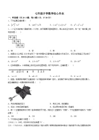 陕西省西安市陕西师范大学附属中学2023-2024学年七年级下学期开学考数学试题()