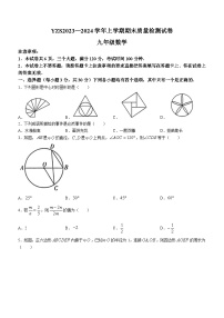 河南省许昌市禹州市2023-2024学年九年级上学期期末数学试题