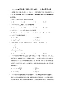 重庆市城口县2023-2024学年八年级上学期期末数学试卷（原卷+解析版）