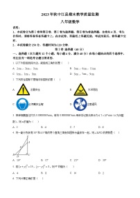 四川省德阳市中江县2023-2024学年八年级上学期期末数学试题（原卷版+解析版）