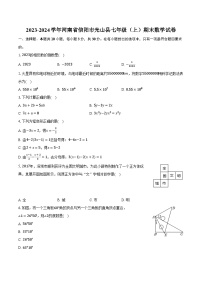 2023-2024学年河南省信阳市光山县七年级（上）期末数学试卷（含解析）